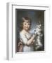 Boy and Cat-John Russell-Framed Giclee Print
