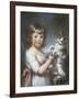 Boy and Cat-John Russell-Framed Giclee Print