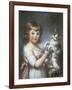 Boy and Cat-John Russell-Framed Giclee Print