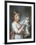 Boy and Cat-John Russell-Framed Giclee Print