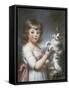 Boy and Cat-John Russell-Framed Stretched Canvas