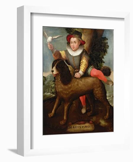 Boy and Dog, Bibius Vincit-Sofonisba Anguisciola-Framed Giclee Print