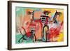 Boy and Dog in a Johnnypump, 1982-Jean-Michel Basquiat-Framed Giclee Print