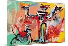 Boy and Dog in a Johnnypump, 1982-Jean-Michel Basquiat-Mounted Giclee Print