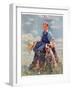 "Boy and Dog in Nature,"June 11, 1932-Eugene Iverd-Framed Giclee Print