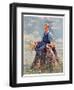 "Boy and Dog in Nature,"June 11, 1932-Eugene Iverd-Framed Giclee Print