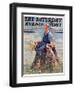"Boy and Dog in Nature," Saturday Evening Post Cover, June 11, 1932-Eugene Iverd-Framed Giclee Print