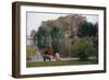 Boy and Dog Looking at Lake-William P. Gottlieb-Framed Photographic Print