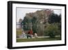 Boy and Dog Looking at Lake-William P. Gottlieb-Framed Photographic Print
