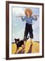 Boy and Dog-Norman Rockwell-Framed Giclee Print