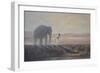 Boy and Elephant-Lincoln Seligman-Framed Giclee Print