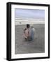 Boy and Girl Holding Picnic Basket Looking at Each Other-Nora Hernandez-Framed Giclee Print