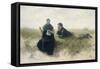 Boy and Girl in the Dunes-David Adolph Constant Artz-Framed Stretched Canvas