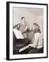 Boy and Girl Playing Instruments-Philip Gendreau-Framed Photographic Print