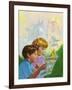 Boy and Girl Reading-Van Der Syde-Framed Giclee Print