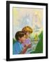 Boy and Girl Reading-Van Der Syde-Framed Giclee Print