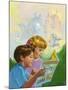 Boy and Girl Reading-Van Der Syde-Mounted Giclee Print