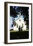 Boy and Girl Waiting Near Schoolhouse-William P. Gottlieb-Framed Photographic Print