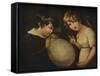 'Boy and Girl with a Bladder', c18th century-William Tate-Framed Stretched Canvas