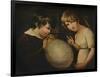 'Boy and Girl with a Bladder', c18th century-William Tate-Framed Giclee Print