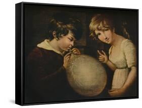 'Boy and Girl with a Bladder', c18th century-William Tate-Framed Stretched Canvas
