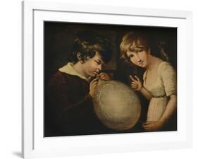 'Boy and Girl with a Bladder', c18th century-William Tate-Framed Giclee Print