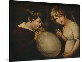 'Boy and Girl with a Bladder', c18th century-William Tate-Stretched Canvas