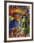 Boy and Lantern-Oscar Ortiz-Framed Giclee Print