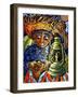 Boy and Lantern-Oscar Ortiz-Framed Giclee Print