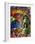 Boy and Lantern-Oscar Ortiz-Framed Giclee Print