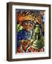 Boy and Lantern-Oscar Ortiz-Framed Giclee Print