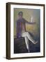 Boy and Monkey-Lincoln Seligman-Framed Giclee Print