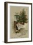 Boy and Tree-null-Framed Art Print