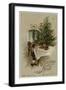 Boy and Tree-null-Framed Art Print