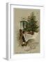 Boy and Tree-null-Framed Art Print