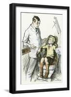 Boy at Dentist, 1930-null-Framed Giclee Print