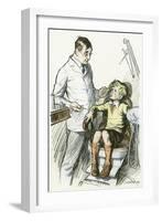 Boy at Dentist, 1930-null-Framed Giclee Print