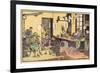 Boy at Tailor's Shop-null-Framed Premium Giclee Print