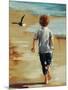 Boy at the Beach-Sydney Edmunds-Mounted Giclee Print