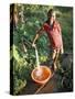 Boy at Water Tap, Chuka Village, Mount Kenya, Kenya, East Africa, Africa-Duncan Maxwell-Stretched Canvas