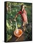 Boy at Water Tap, Chuka Village, Mount Kenya, Kenya, East Africa, Africa-Duncan Maxwell-Framed Stretched Canvas