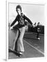 Boy Balances on His Skateboard with a Look of Concentration on His Face-Gill Emberton-Framed Photographic Print