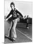 Boy Balances on His Skateboard with a Look of Concentration on His Face-Gill Emberton-Mounted Photographic Print