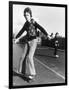 Boy Balances on His Skateboard with a Look of Concentration on His Face-Gill Emberton-Framed Photographic Print