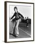 Boy Balances on His Skateboard with a Look of Concentration on His Face-Gill Emberton-Framed Photographic Print