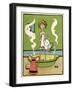 Boy Bathing C1900-John Hassall-Framed Art Print