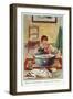 Boy Bathing His Little Brother-null-Framed Giclee Print