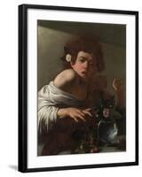 Boy Bitten by a Lizard, Ca 1595-Caravaggio-Framed Giclee Print