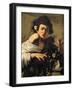 Boy Bitten by a Lizard-Caravaggio-Framed Premium Giclee Print