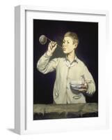 Boy Blowing Bubbles, 1867-Edouard Manet-Framed Giclee Print